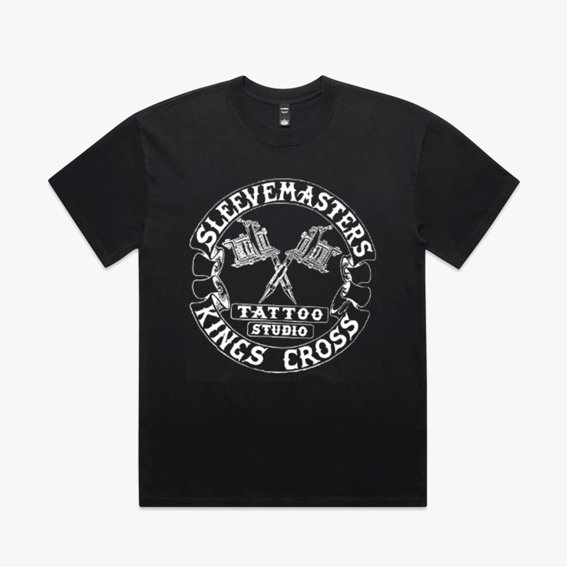 Black Sleevemasters Banner Tee